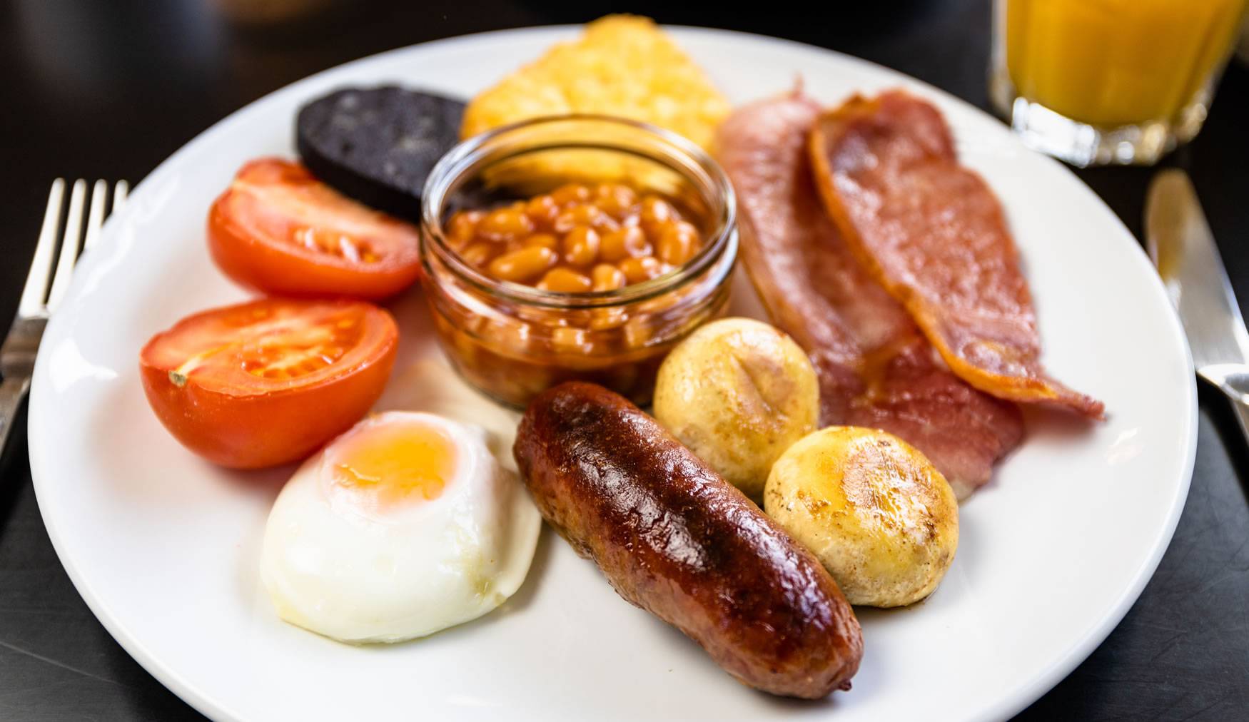 The full Cumbrian breakfast at The Gables